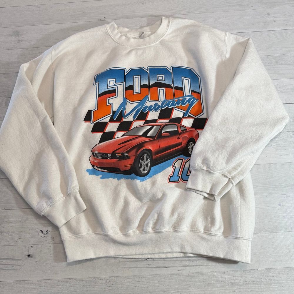 Vintage ford mustang crewneck‎ sweater adult